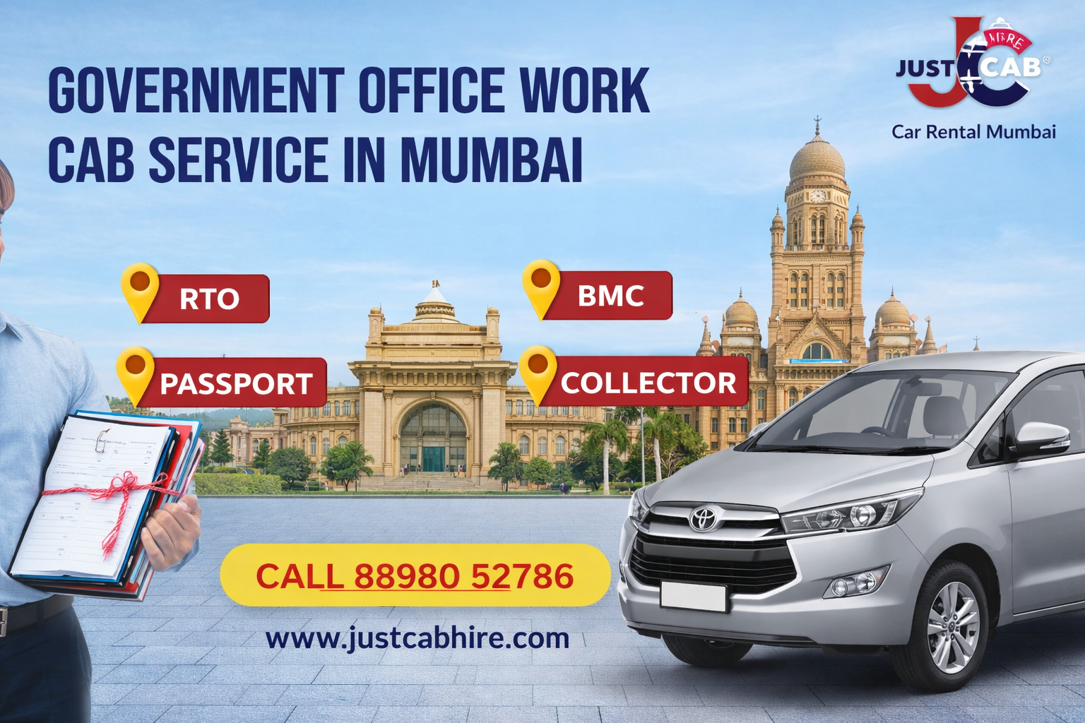 Government Office Work Cab Service in Mumbai