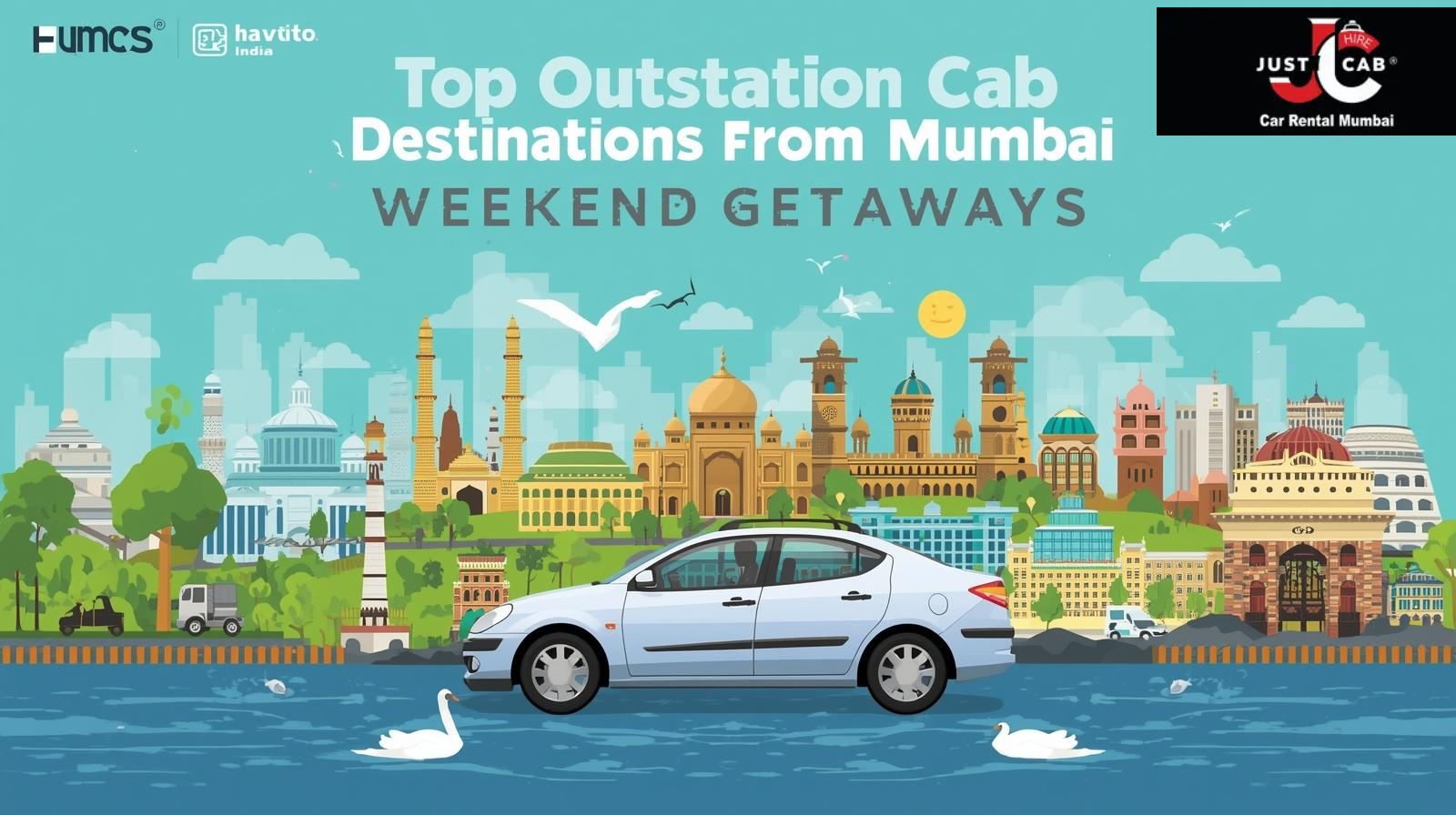 Family enjoying outstation cab ride to Lonavala hills from Mumbai with scenic views.