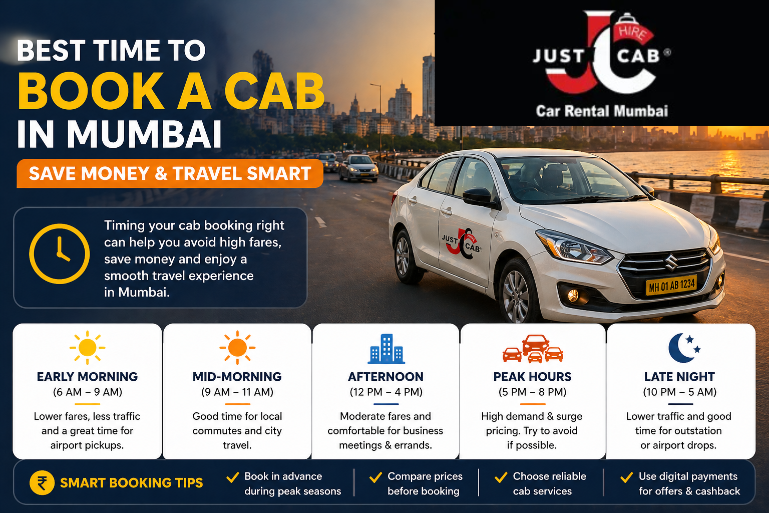 Best time to book cab in Mumbai