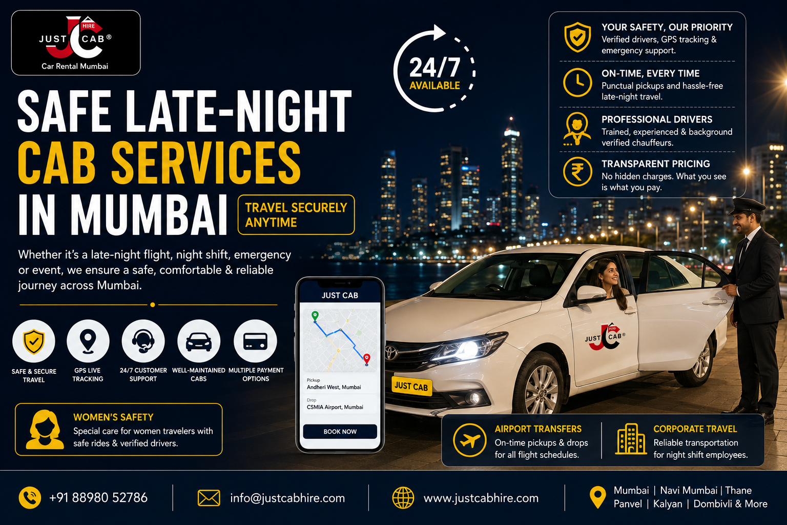 Late-night cab services in Mumbai