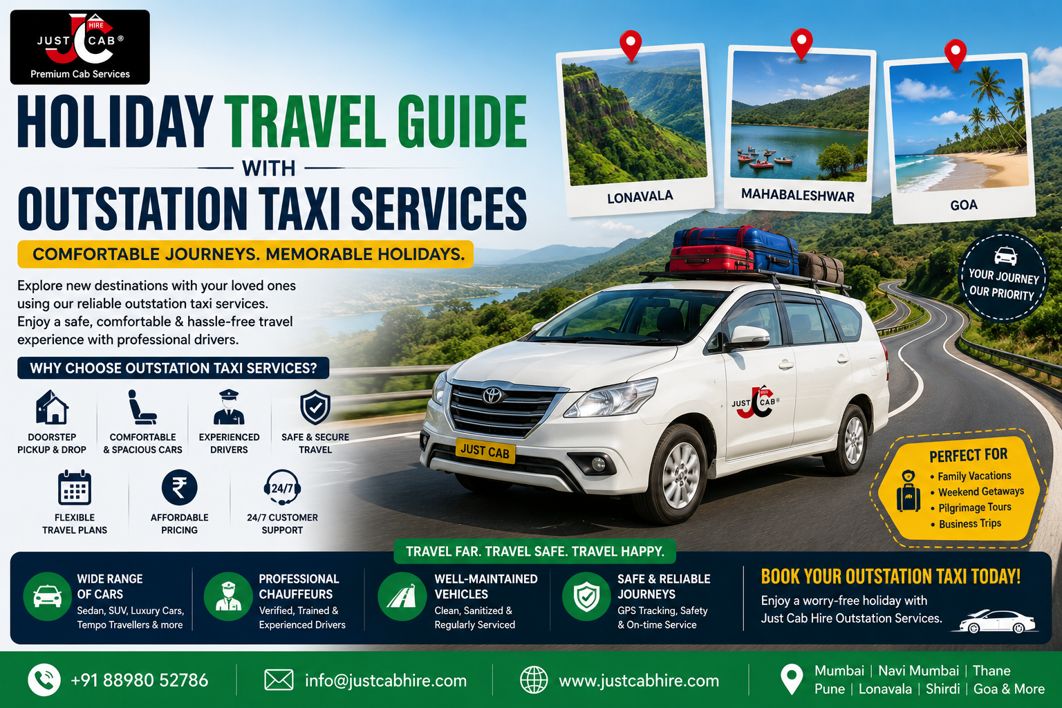 Holiday Travel Guide with Outstation Taxi Services