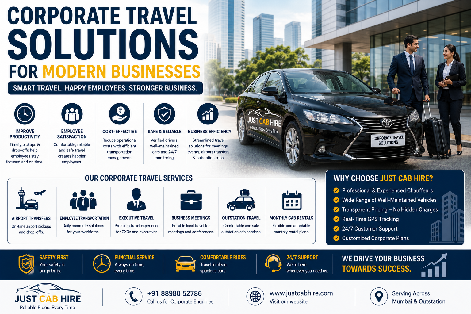 Corporate Travel Solutions for Modern Businesses  Professional Business Transportation